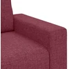 Trivietė sofa, vyno raudonumo, 220x77x82 cm, audinys