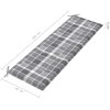 Trivietis sodo suoliukas su pagalve, 150cm, eukalipto masyvas