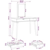 Tualetės rinkinys FAUSKE 2 pcs Balta 100 x 50 x 143 cm