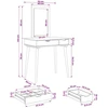 Tualetės rinkinys FAUSKE 2 pcs Balta 76 x 50 x 143 cm