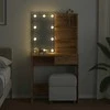 tualetinis staliukas su LED Artisan ąžuolu 74,5x40x141 cm
