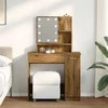 tualetinis staliukas su LED Artisan ąžuolu 86,5x35x136 cm