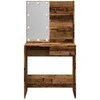tualetinis staliukas su LED Old Wood 74,5x40x141 cm