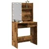 tualetinis staliukas su LED Old Wood 74,5x40x141 cm