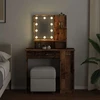 tualetinis staliukas su LED Old Wood 86,5x35x136 cm