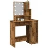 tualetinis staliukas su LED Old Wood 86,5x35x136 cm