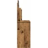 tualetinis staliukas su veidrodžiu Old Wood 96x39x142 cm