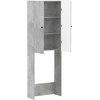 Tualeto spintelė ALKMAAR Betono pilka 66 x 25,5 x 190 cm