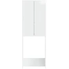 Tualeto spintelė ARNHEM Itin blizgi balta 66 x 25,5 x 190 cm