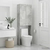 Tualeto spintelė DELFT Betono pilka 66 x 25,5 x 190 cm