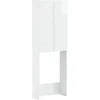 Tualeto spintelė DELFT Itin blizgi balta 66 x 25,5 x 190 cm