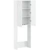 Tualeto spintelė DELFT Itin blizgi balta 66 x 25,5 x 190 cm