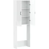 Tualeto spintelė HOORN Itin blizgi balta 66 x 25,5 x 190 cm