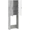 Tualeto spintelė UTRECHT Betono pilka 66 x 25,5 x 190 cm