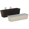 Turėklas 2 pcs Juoda 50 x 17 x 17 cm Metalas