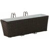 Turėklas 2 vnt. Juoda 50 x 17 x 17 cm Metalas
