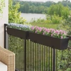 Turėklas 2 vnt. Juoda 80 x 17 x 17 cm Metalas