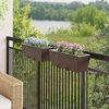 Turėklas 2 vnt. Ruda 50 x 17 x 17 cm Metalas