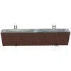 Turėklas 2 pcs 80 x 17 x 17 cm Metalas
