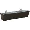 Turėklas 2 pcs 80 x 17 x 17 cm Metalas