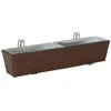 Turėklas 2 pcs 80 x 17 x 17 cm Metalas