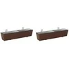 Turėklas 2 pcs 80 x 17 x 17 cm Metalas