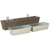 Turėklas 2 pcs 80 x 17 x 17 cm Metalas