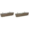 Turėklas 2 pcs 80 x 17 x 17 cm Metalas