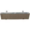 Turėklas 2 pcs 80 x 17 x 17 cm Metalas