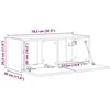 TV staliukas TV sieninė spintelė 2 pcs Senovinis medis 78,5 x 31 x 29,5 cm
