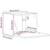 TV staliukas TV sieninė spintelė 2 pcs Sonoma 39 x 31 x 29,5 cm