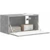 TV staliukas TV sieninė spintelė 60 x 31 x 29,5 cm Betono pilka