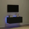 TV staliukas TV sieninė spintelė 80 x 35 x 31 cm Juodas ąžuolas
