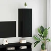 TV staliukas TV sieninė spintelė Juodas ąžuolas 40,5 x 30 x 102 cm