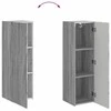 TV staliukas TV sieninio kabineto komplektas 6 pcs Pilkas Sonoma