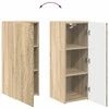TV staliukas TV sieninio kabineto komplektas 6 pcs Sonoma ąžuolas
