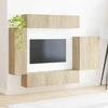 TV staliukas TV sieninio kabineto komplektas 6 vnt. 98 x 31 x 29,5 cm