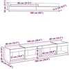 TV staliukas TV sieninio kabineto komplektas su LED 5 pcs Juodas ąžuolas
