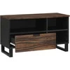 TV staliukas TV vienetai su stalčių graikinis riešutmedis 80 x 33 x 46 cm