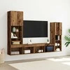 TV staliukas Televizoriaus spintelė 4 pcs Sena mediena Apdirbta mediena