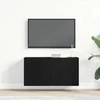TV spintelė, juodo ąžuolo spalvos, 80x30x41 cm, inžinerinė mediena
