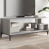 TV staliukas TV spintelė, pilka, 102x40x41cm, apdirbta mediena ir plienas