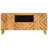 TV staliukas TV spintelė, ruda ir juoda, 105x33,5x46cm, mango masyvas