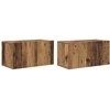 TV staliukas TV spintelių komplektas 2 pcs Įvairiaspalvis 60 x 30 x 30 cm