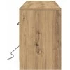 TV staliukas TV vienetai 139,5 x 34 x 50 cm Ruda Apdirbta mediena