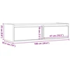 TV staliukas TV spintelė su LED apšvietimu, betono pilka, 100X35,5x25 cm