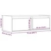 TV staliukas TV spintelė su LED apšvietimu, betono pilka, 75x35,5x25 cm
