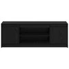 TV staliukas TV vienetai 139,5 x 34 x 50 cm Juoda Apdirbta mediena