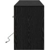 TV staliukas TV vienetai 139,5 x 34 x 50 cm Juoda Apdirbta mediena
