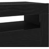TV staliukas Televizoriaus spintelė su LED Juodas ąžuolas 120 x 35 x 40 cm